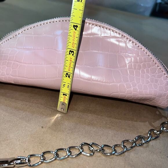 Steve Madden Women Blush Ida Icy Zip Closure Small Embossed Belt Bag - Picture 13 of 14